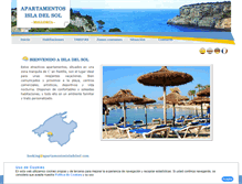 Tablet Screenshot of apartamentosisladelsol.com